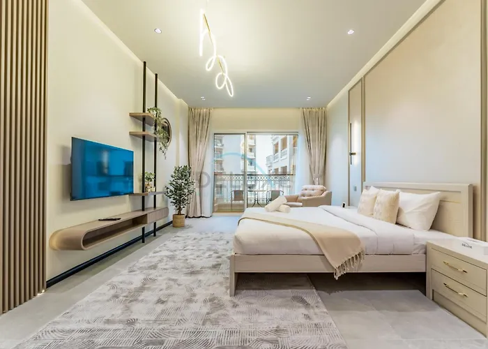 Near Major Tourist Destinations, Balcony Overlooking Community And Pool, Burj View Residence, Arjan