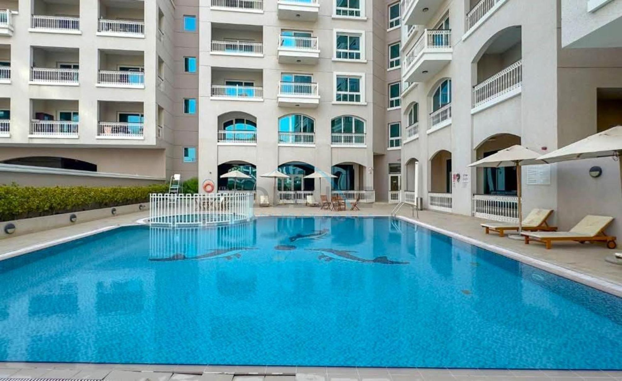 Near Major Tourist Destinations, Balcony Overlooking Community And Pool, Burj View Residence, Arjan Dubai